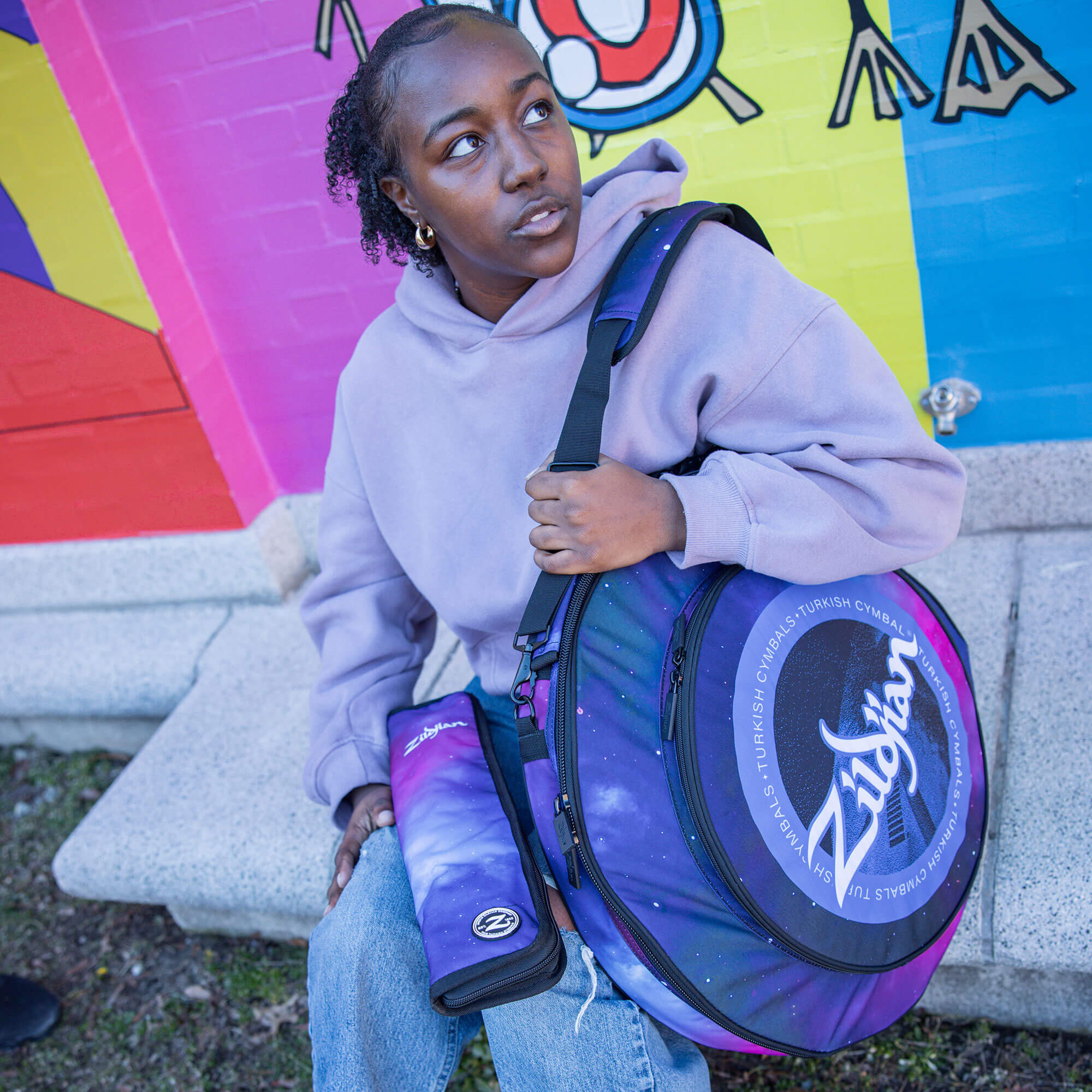 Zildjian Mini Stocktasche in Purple Galaxy