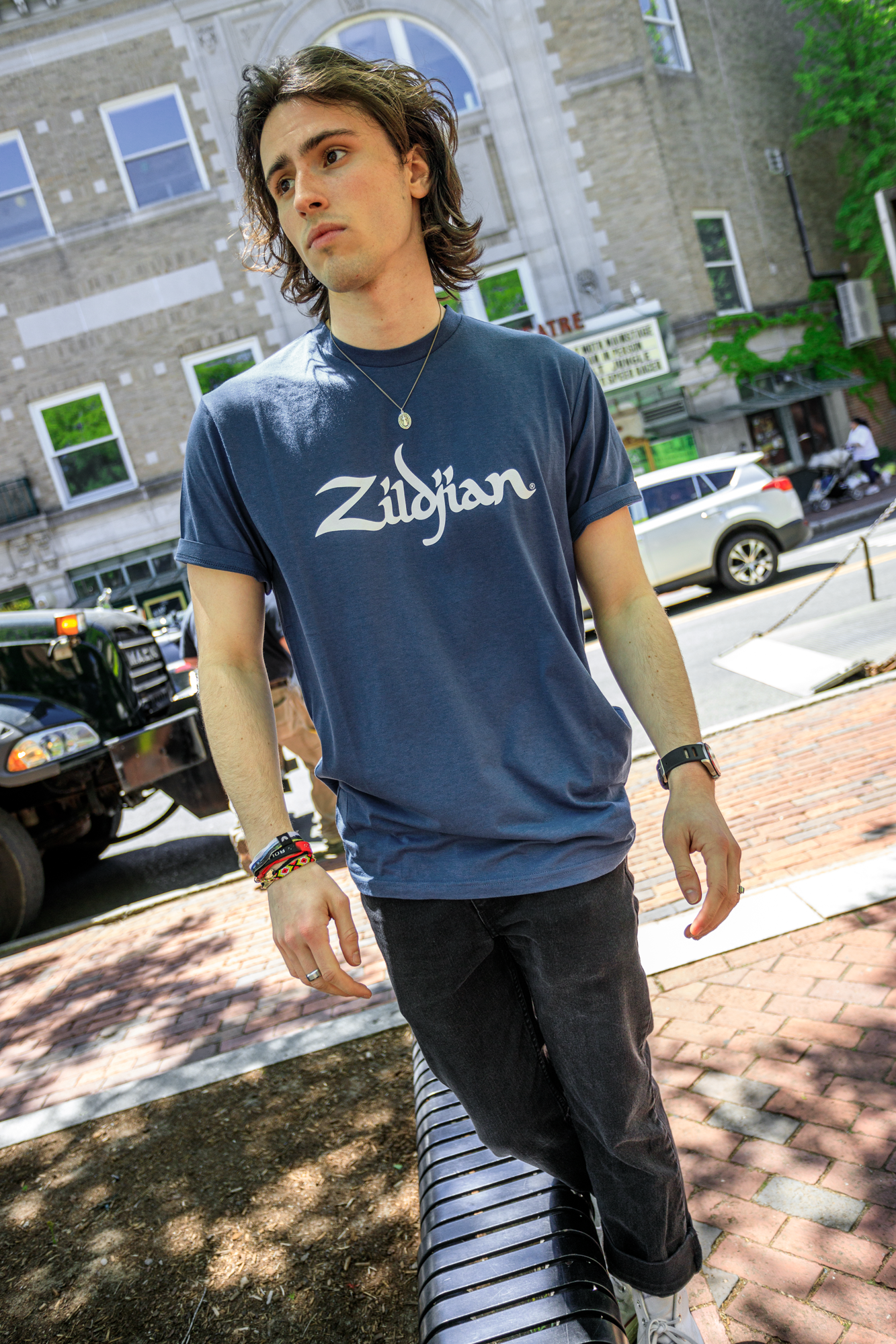 Zildjian Classic Logo T-Shirt in Blau - L 